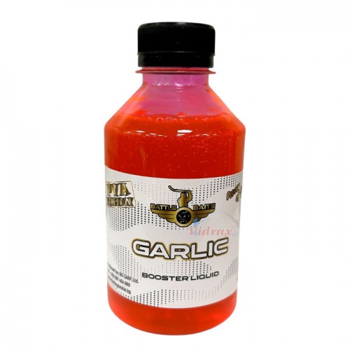 Течен ароматизатор Booster Liquid 250 мл Garlic (чесън) BB0688 - Battle Baits Течен ароматизатор Booster Liquid 250 мл Garlic (чесън) BB0688 - Battle Baits